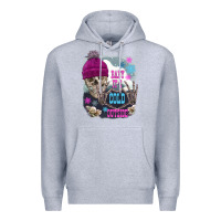 Heather Grey skeleton baby it's cold outside Premium Hoodie - FaDigitalArtStudio