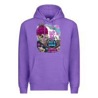 Purple skeleton baby it's cold outside Premium Hoodie - FaDigitalArtStudio