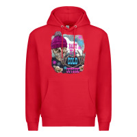 Red skeleton baby it's cold outside Premium Hoodie - FaDigitalArtStudio