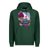Sports Green skeleton baby it's cold outside Premium Hoodie - FaDigitalArtStudio