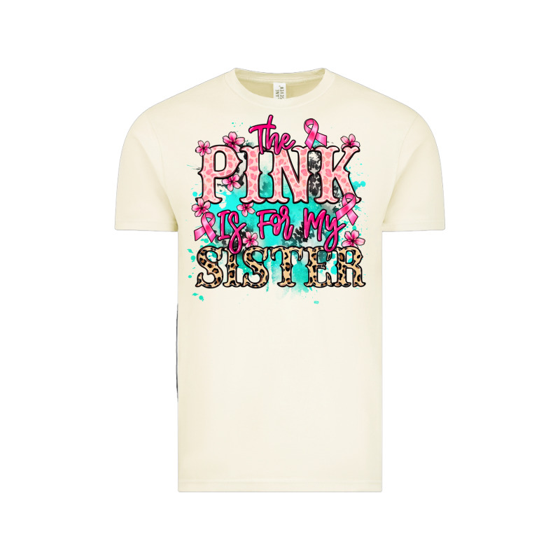 The Pink Is For My Sister Cancer Awareness Vintage Tee by HowdyJamesFarm | Teevron