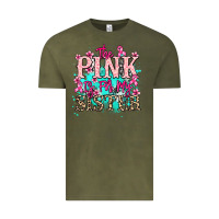 Vintage Olive The pink is for my sister Cancer Awareness Vintage Tee - HowdyJamesFarm