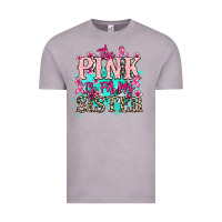 Vintage Zinc The pink is for my sister Cancer Awareness Vintage Tee - HowdyJamesFarm