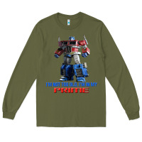 Army Green optimus prime 2 Long Sleeve Tee - lanVoArt