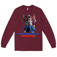 Burgundy optimus prime 2 Long Sleeve Tee - lanVoArt