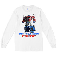 White optimus prime 2 Long Sleeve Tee - lanVoArt