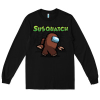 Black susquatch gift nature Long Sleeve Tee - lanVoArt
