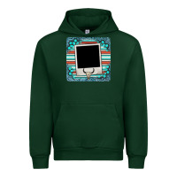 Forest Green gemstone turquoise serape custom photo frame coaster Urban Hoodie - BarkalooDesign
