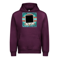 Mauve Wine gemstone turquoise serape custom photo frame coaster Urban Hoodie - BarkalooDesign