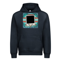 Navy gemstone turquoise serape custom photo frame coaster Urban Hoodie - BarkalooDesign