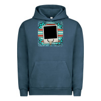 Pigment Midnight Navy gemstone turquoise serape custom photo frame coaster Urban Hoodie - BarkalooDesign