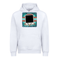 White gemstone turquoise serape custom photo frame coaster Urban Hoodie - BarkalooDesign