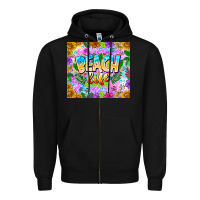 Black Beach Life Zipper Hoodie - CowhideDigitalArt