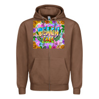 Chestnut Beach Life Zipper Hoodie - CowhideDigitalArt