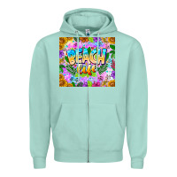 Seafoam Beach Life Zipper Hoodie - CowhideDigitalArt