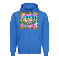 True Royal Beach Life Zipper Hoodie - CowhideDigitalArt