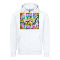 White Beach Life Zipper Hoodie - CowhideDigitalArt