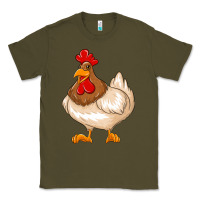 Army Green cute chicken Classic Tee - texasbilliewilder