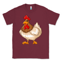 Burgundy cute chicken Classic Tee - texasbilliewilder