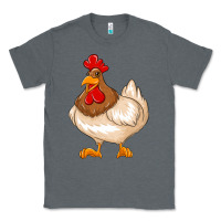 Charcoal Heather cute chicken Classic Tee - texasbilliewilder