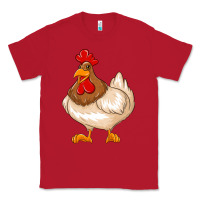 Red cute chicken Classic Tee - texasbilliewilder