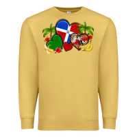 Antique Gold dominican republic hearts Premium Sweatshirt - Artiststas