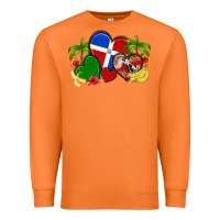 Carrot dominican republic hearts Premium Sweatshirt - Artiststas