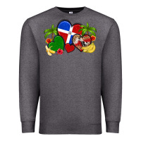 Charcoal Heather dominican republic hearts Premium Sweatshirt - Artiststas