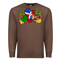 Dominican Republic Hearts Premium Sweatshirt | Teevron