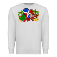 Dove Grey dominican republic hearts Premium Sweatshirt - Artiststas