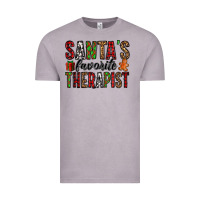 Vintage Zinc santa's favorite therapist Vintage Tee - Jasminsmagicworld