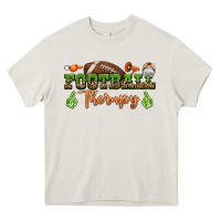 Cream football therapy Heavy Core Tee - BundleAndBundleShop
