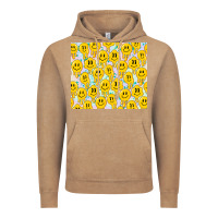 Vintage Coffee retro smiley faces Vintage Hoodie - TumblerDesignByShophia