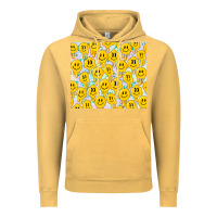 Vintage Mustard retro smiley faces Vintage Hoodie - TumblerDesignByShophia