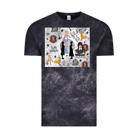 Cloud Black gothic girl and colorful girl Vintage Tee - TumblerDesignByShophia