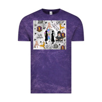 Cloud Purple gothic girl and colorful girl Vintage Tee - TumblerDesignByShophia