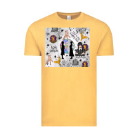 Vintage Mustard gothic girl and colorful girl Vintage Tee - TumblerDesignByShophia