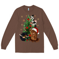 Chestnut heifer cow gnomies christmas tree Long Sleeve Tee - CowGirlArtShop