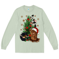 Matcha heifer cow gnomies christmas tree Long Sleeve Tee - CowGirlArtShop