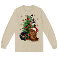 Mushroom heifer cow gnomies christmas tree Long Sleeve Tee - CowGirlArtShop