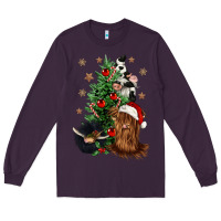 Plum heifer cow gnomies christmas tree Long Sleeve Tee - CowGirlArtShop