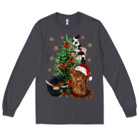 Smoke heifer cow gnomies christmas tree Long Sleeve Tee - CowGirlArtShop