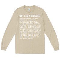 Mushroom Why I am a Democrat cool political outfit for democrats Long Sleeve Long Sleeve Tee - lanVoArt