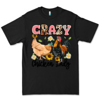 Black crazy chicken lady Premium Tee - Artiststas