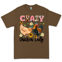 Cacao crazy chicken lady Premium Tee - Artiststas