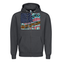 Smoke American Flag Mouse Pad Zipper Hoodie - CowhideDigitalArt