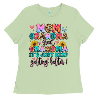 Matcha mom grandma great grandma it's just keeps getting Ladies Tee - Artiststas
