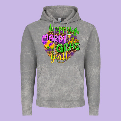 Love Mardi Gras Y'all Vintage Hoodie Designed By Howdyjamesfarm