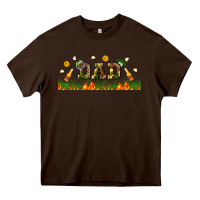 Chocolate Brown american football dad libbey glass Heavy Core Tee - BundleAndBundleShop