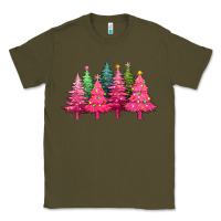Army Green christmas tress with lights Classic Tee - texasbilliewilder